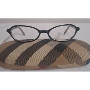Burberry Eyeglasses Frames B8423 130 Brown Plaid Italy w/ Case Women